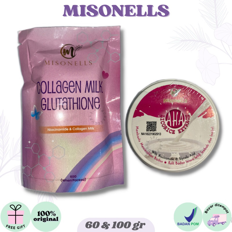 Jual Misonells Collagen Milk Glutathione Soap Gr Aha Licorice