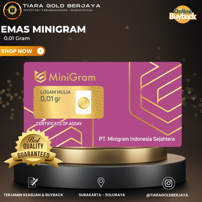 Jual Emas Minigram Gram Shopee Indonesia