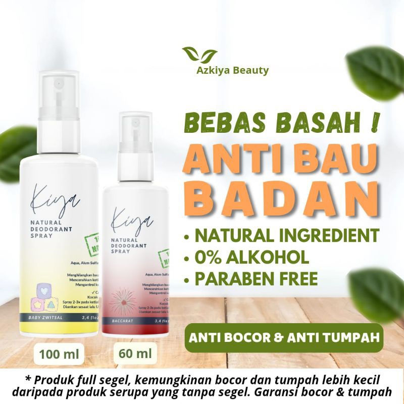 Jual Kiya Natural Deodorant Tawas Spray Ml Penghilang Bau Ketiak