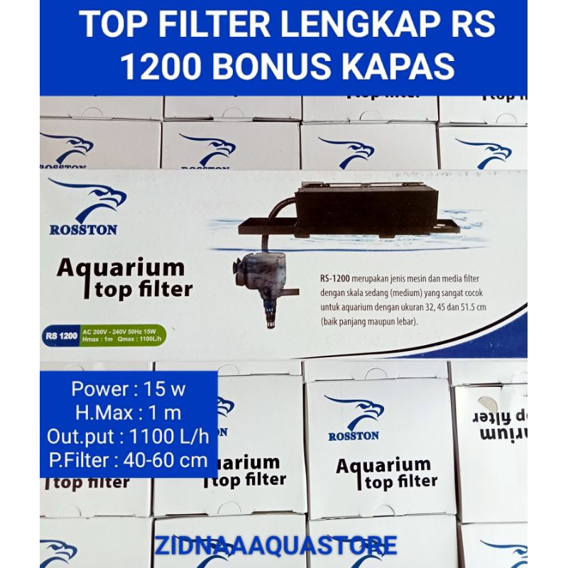 Jual MESIN TOP FILTER BOX LENGKAP ROSSTON RS 1200 FILTER PENYARING