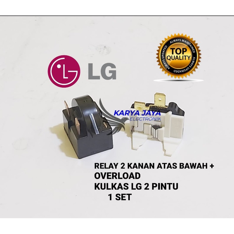 Jual Relay Ptc 2 Pin Kanan Kulkas LG 2 Pintu Relay Ptc Overload