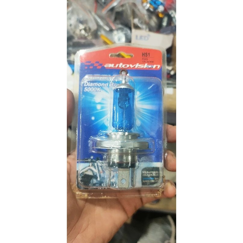 Jual Bohlam Depan Autovision Halogen H Hs Volt Nyala Putih Vixion