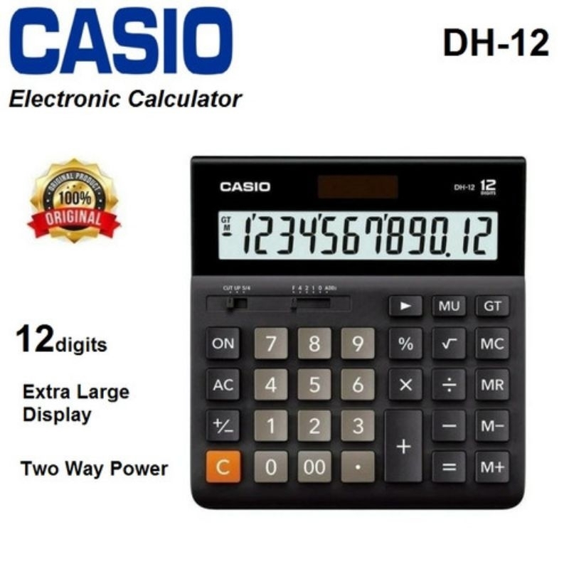 Jual Kalkulator Digits Ori Casio Dh Bk Pcs Shopee Indonesia