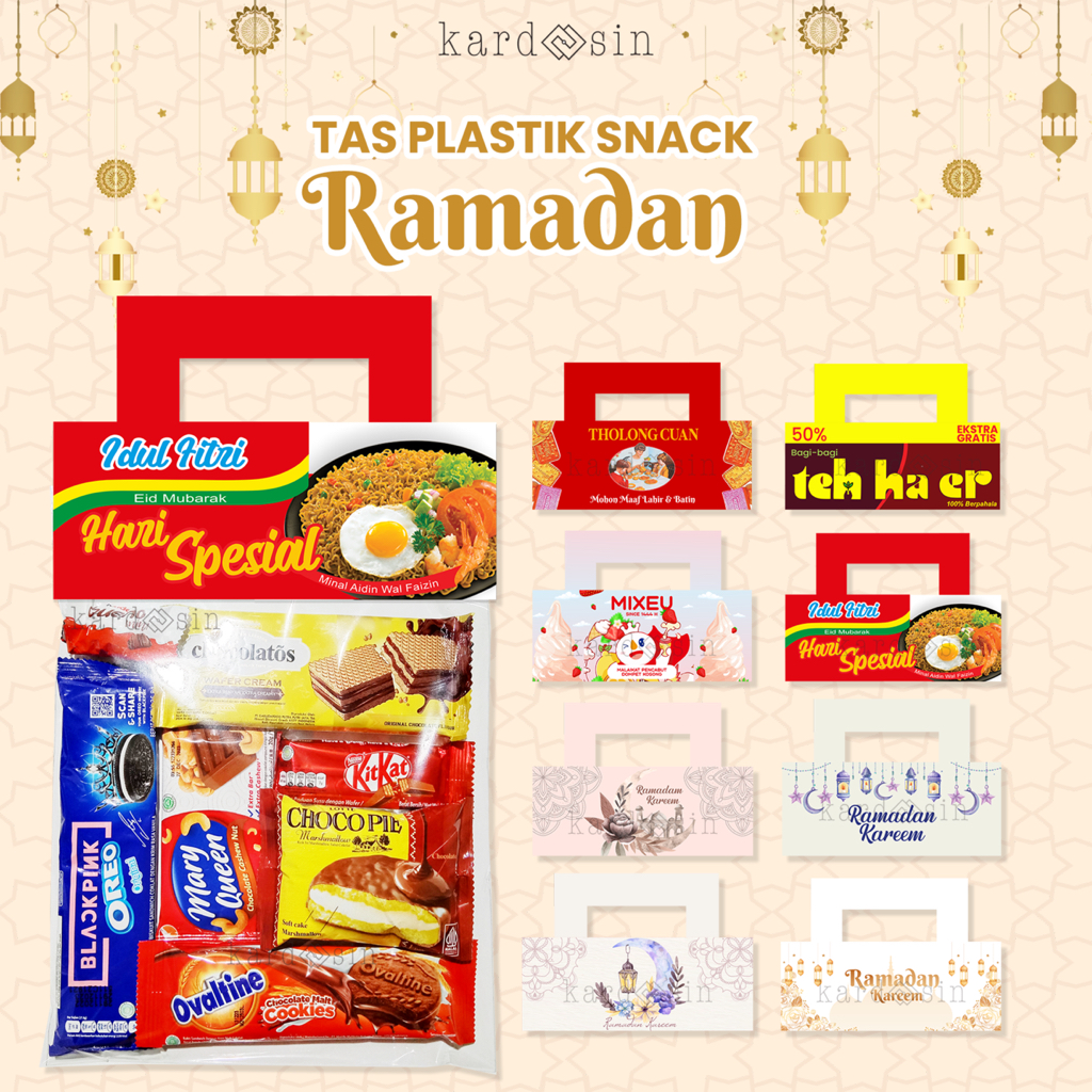 Jual Hanya Kemasan Ramadhan Tas Plastik Snack Tali Tenteng Jinjing