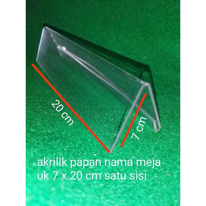 Jual Akrilik Papan Nama Meja Uk X Cm Tebal Mm Shopee Indonesia