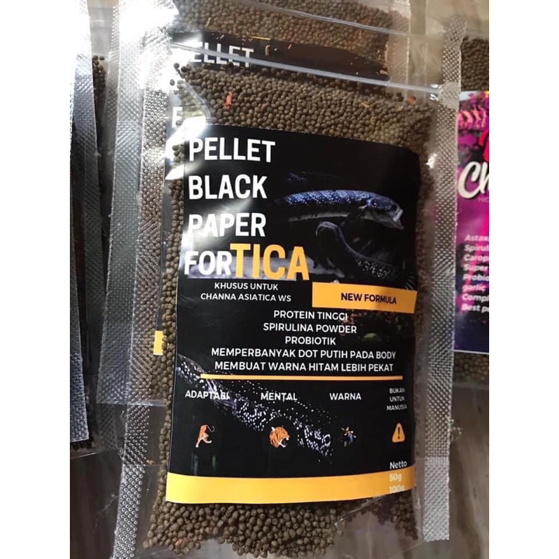 Jual Pellet Channa Black For Tica Asiatica Ws Pure Pelet Fukai Black