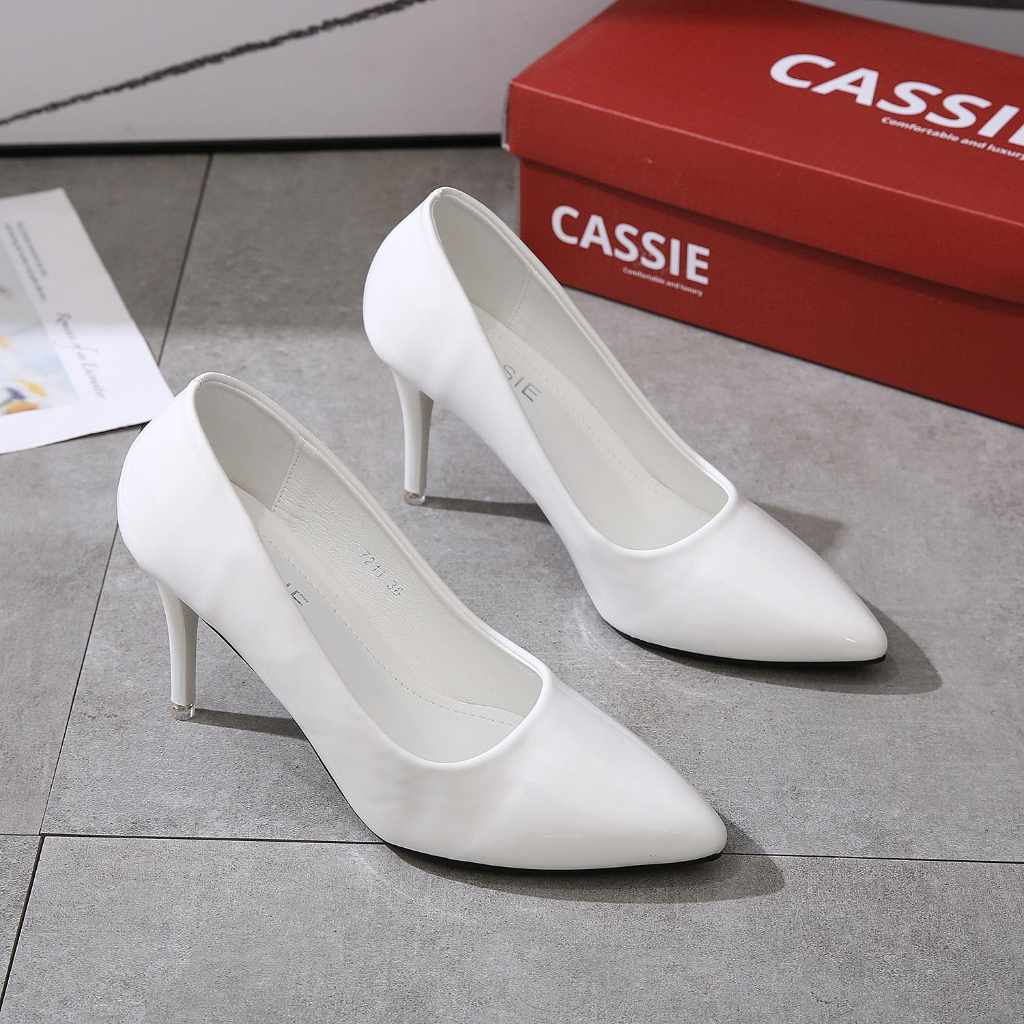 Jual Cassie Sepatu High Heels Basic Import Heels Wanita Kerja Import