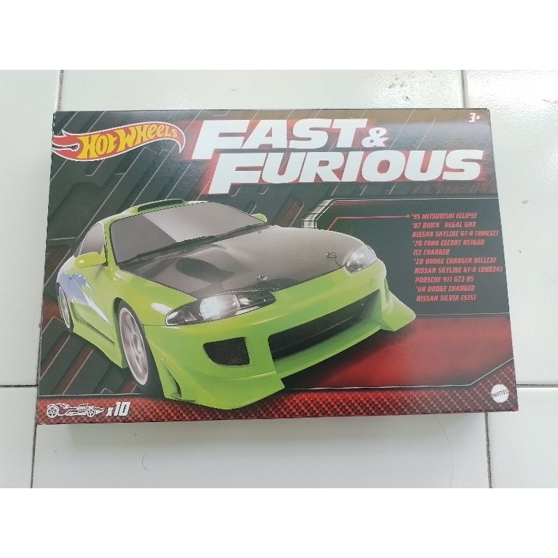 Jual Hotwheels Hot Wheels Fast And Furious Themed 10 Gift Pack