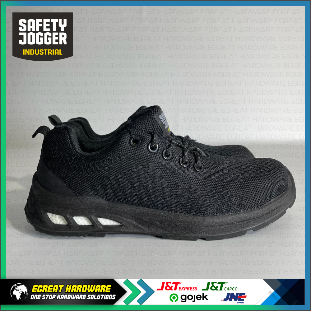 Jual Sepatu Safety Jogger Fitz Black Sip Src Toecap Steel Shopee