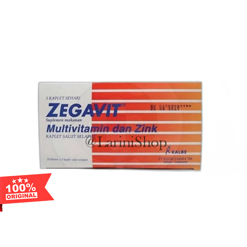 Jual Zegavit Kaplet Harga Per Strip Multivitamin Dan Zinc Shopee