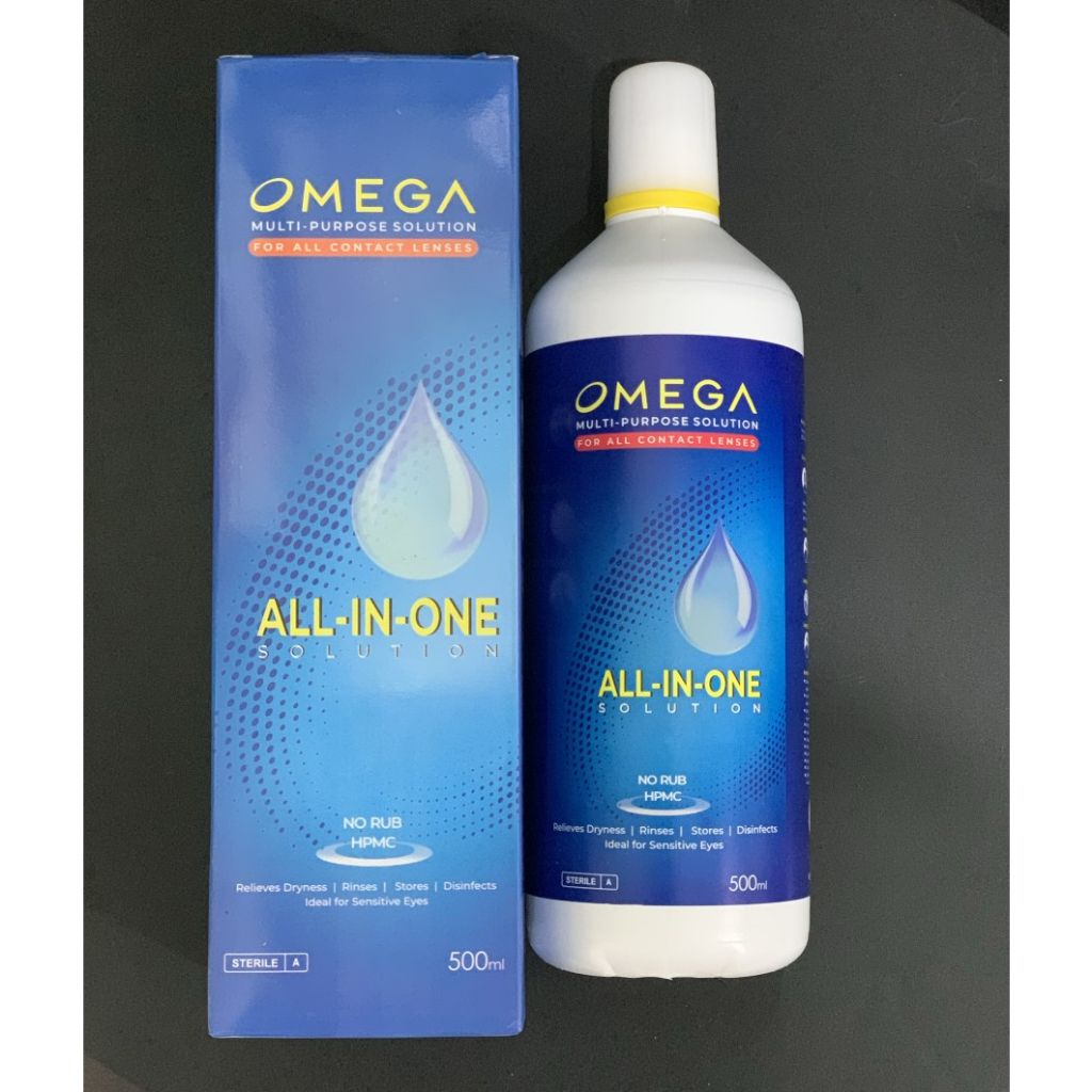 Jual Air Softlens Omega 500ml Shopee Indonesia