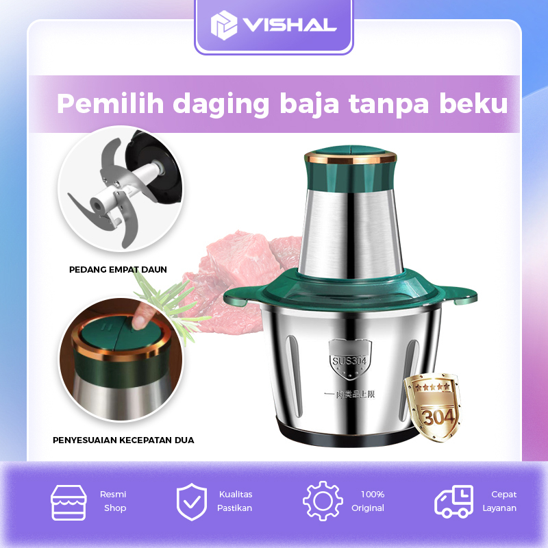 Jual VISHAL Blender Daging Chopper Meat Grinder Sepenuhnya Otomatis