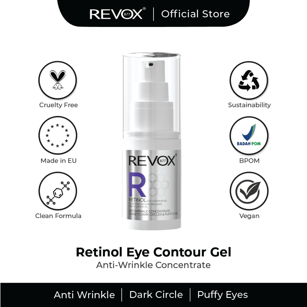 Jual Revox B Retinol Eye Gel Ml Eye Serum Mata Panda Wrinkles