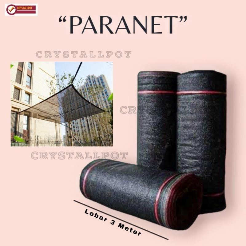 Jual Paranet Per Meter Shading Net Jaring Atap Hitam Shopee