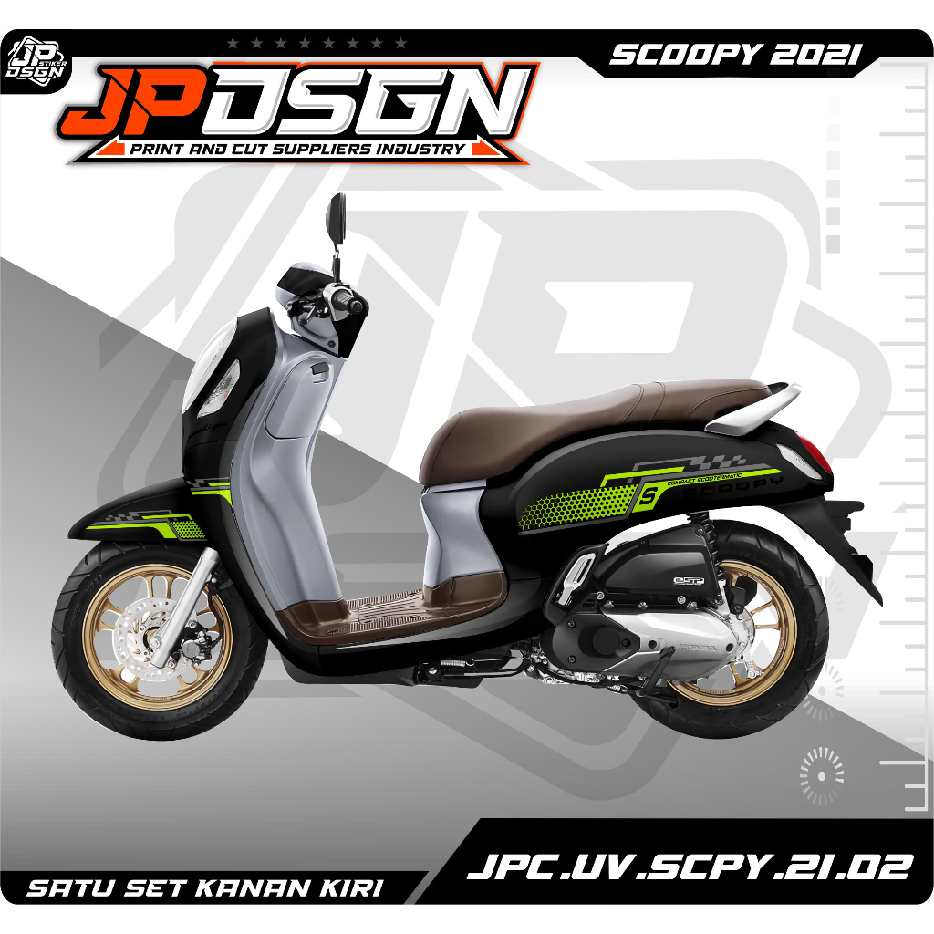 Jual Stiker Striping Cutting Transparan Scoopy Aksesoris