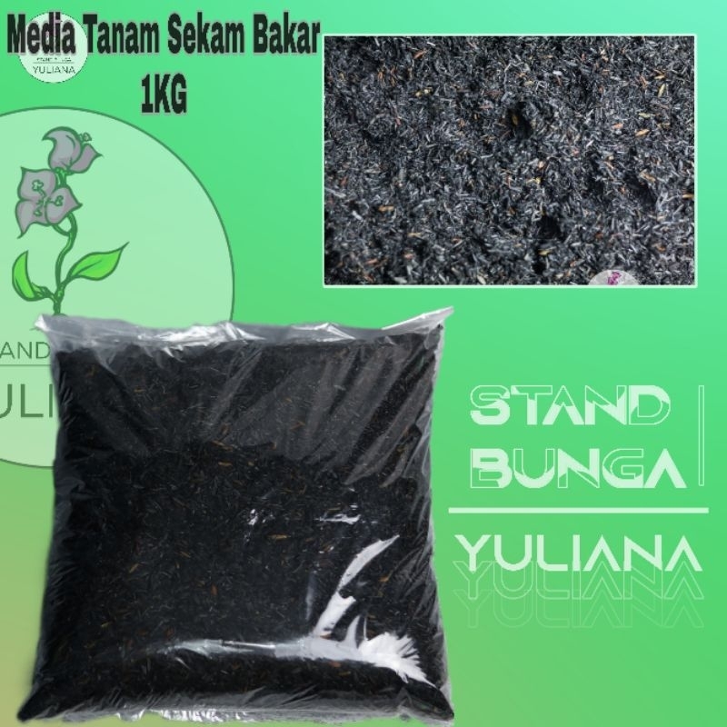 Jual Sekam Bakar 1Kg Media Tanam Sekam Bakar Arang Sekam 1Kg