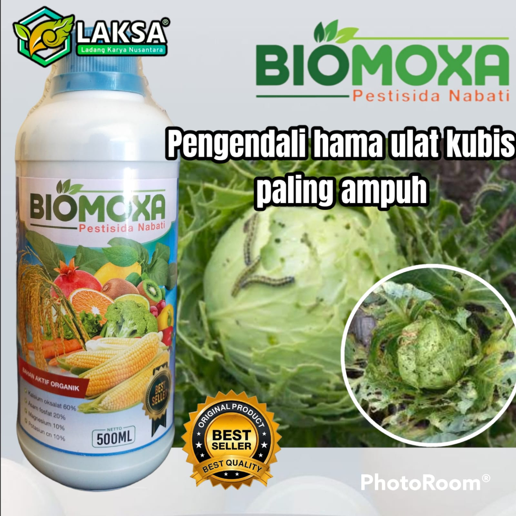 Jual PENGENDALI HAMA ULAT KUBIS PALING AMPUH BIOMOXA 500 ML Shopee