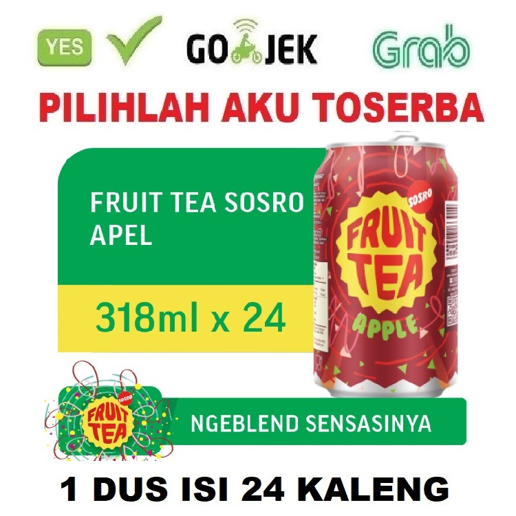 Jual Fruit Tea Sosro Apel Kaleng Ml Harga Dus Isi Kaleng