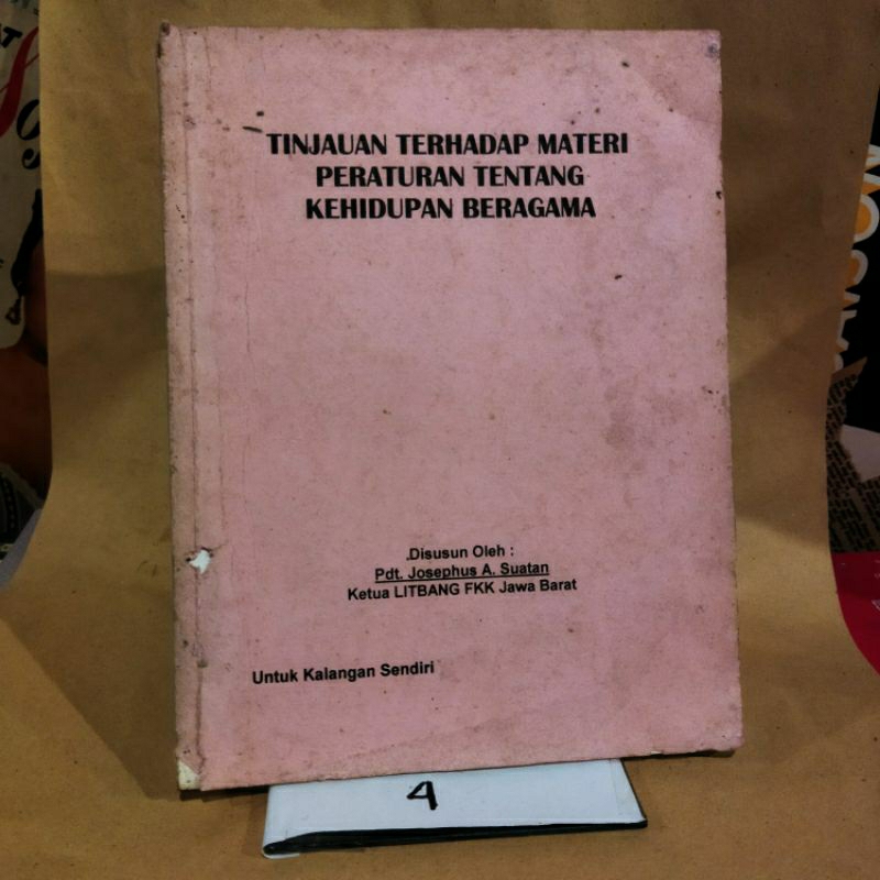 Jual Buku Tinjauan Terhadap Materi Peraturan Tentang Kehidupan Beragama