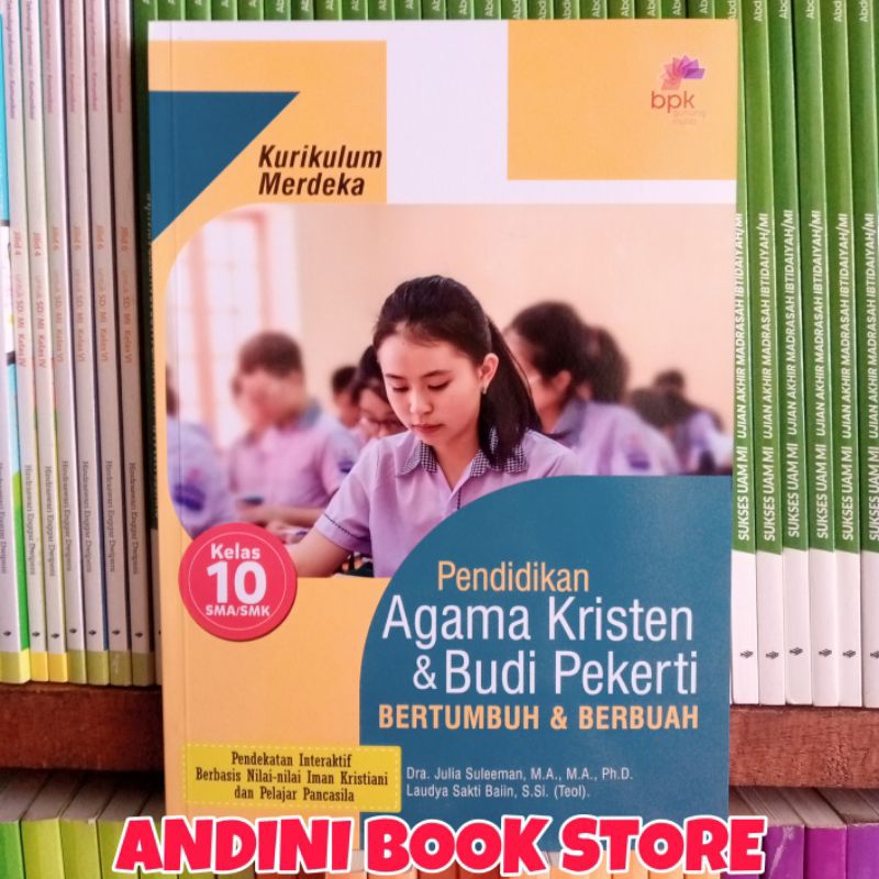 Jual Buku Pendidikan Agama Kristen Bpk Kelas Sma Kurikulum Merdeka