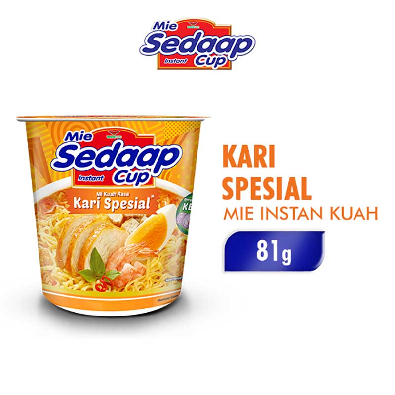 Jual Sedaap Mie Instant Cup Kari Spesial G Shopee Indonesia