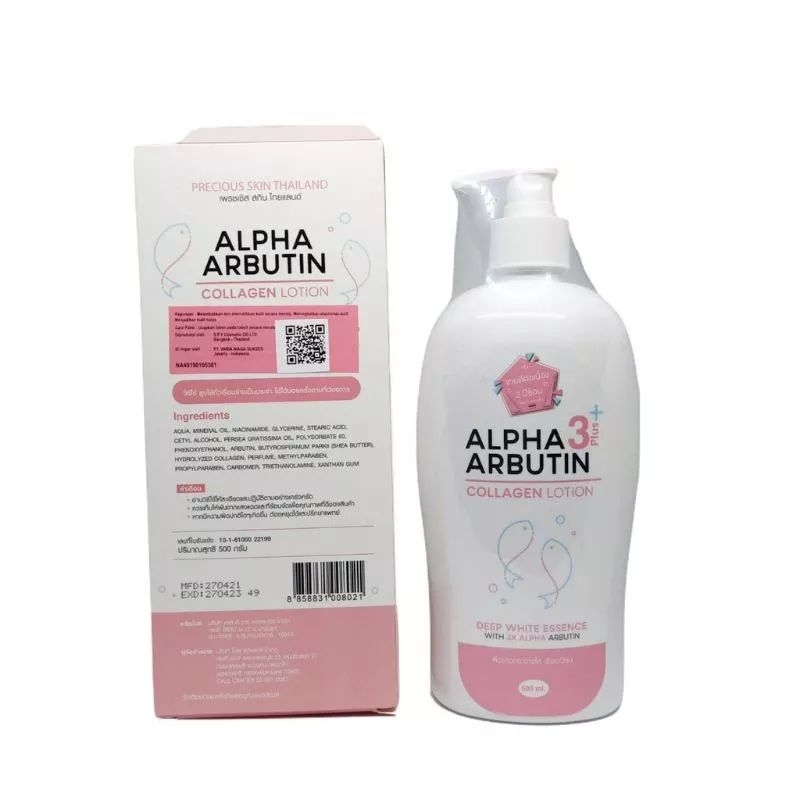 Jual Alpha Arbutin Plus Collagen Whitening Lotion Bpom Shopee