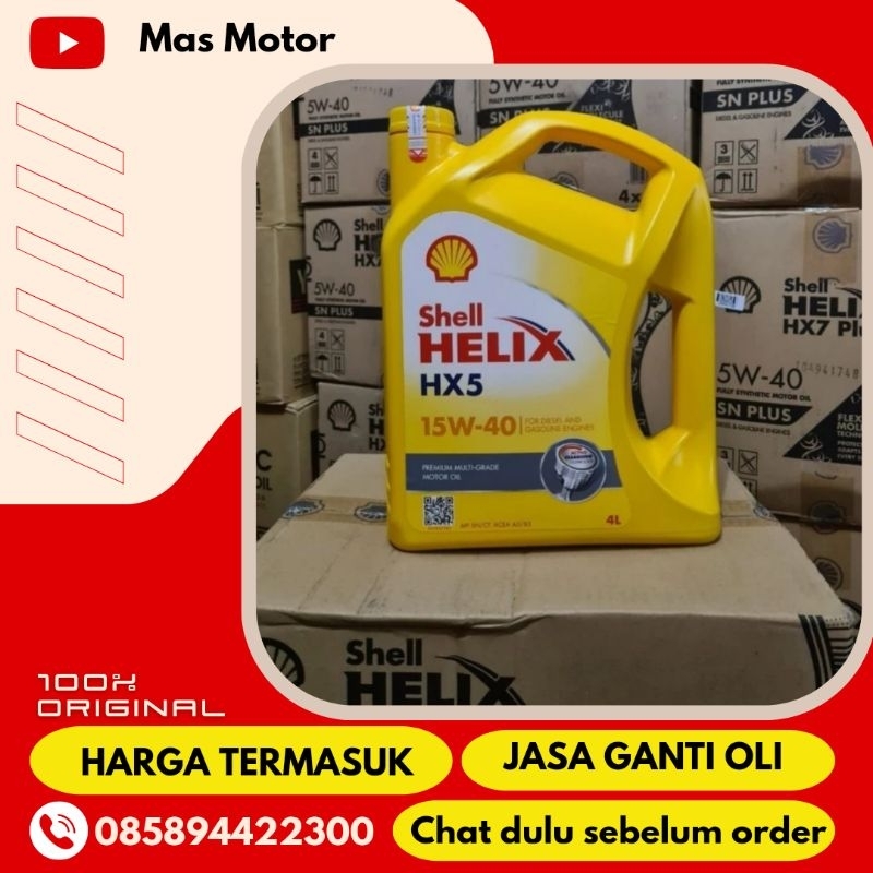 Jual Shell Helix Hx W Liter Original Shopee Indonesia