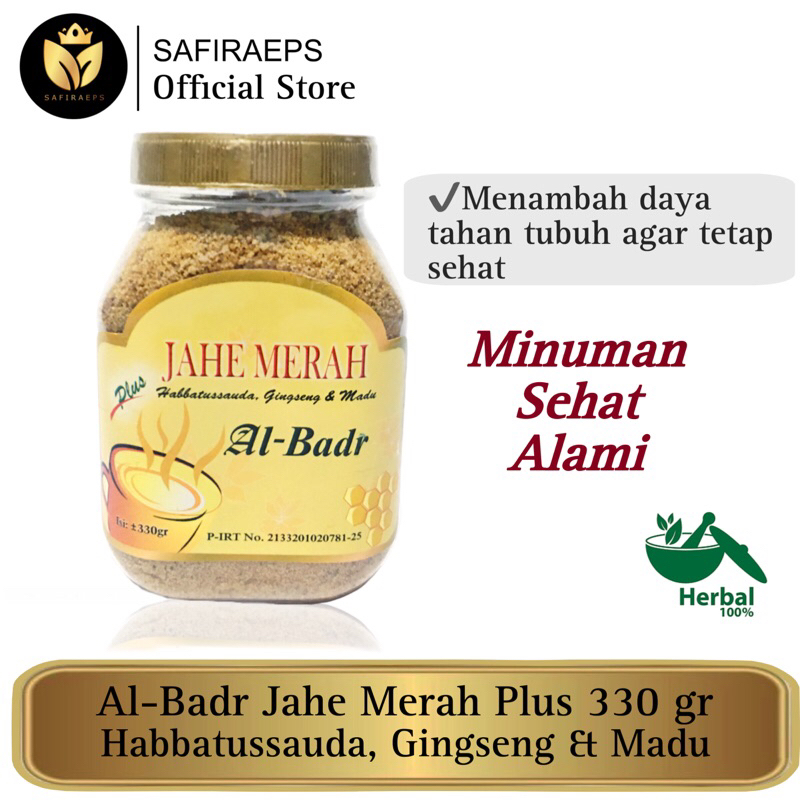 Jual Jahe Merah Al Badr Plus Habbatussauda Gingseng Madu 330 Gr 100