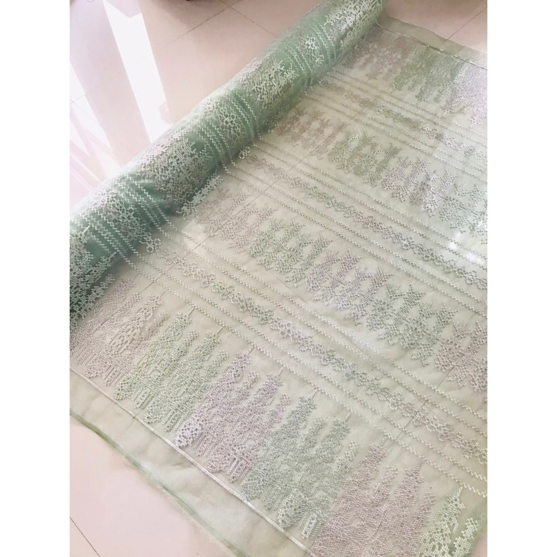 Jual Organza Bordir Motif Etnik Kain Organza Shopee Indonesia