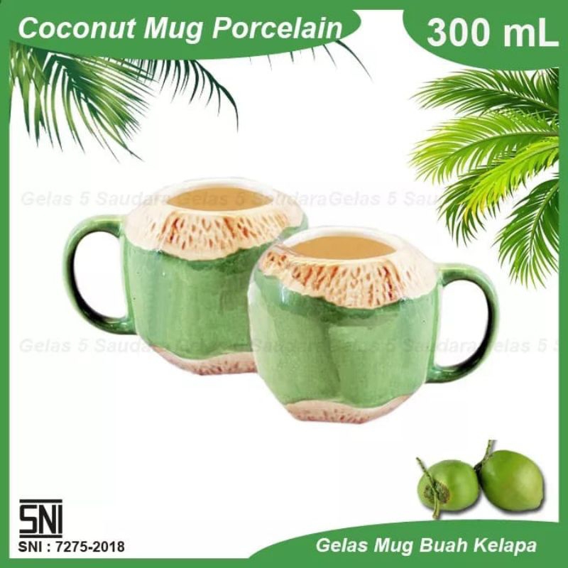 Jual Gelas Kelapa Unik Bahan Keramik Ukuran Ml Shopee Indonesia