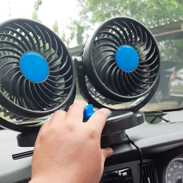 Jual Kipas Angin Mobil Double Fan Volt Shopee Indonesia