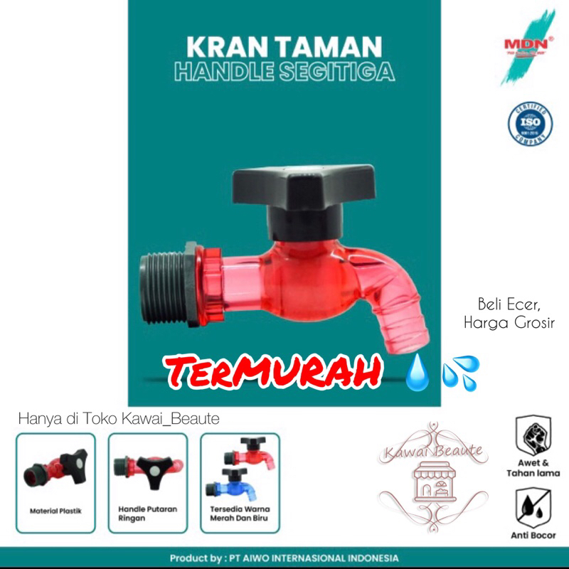 Jual Kran Air Transparan MDN Keran Plastik Kran Taman Handle