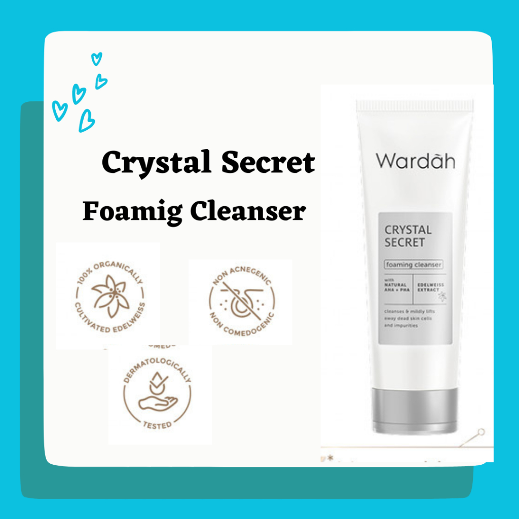 Jual Wardah Crystal Secret Foaming Cleanser 100ml Shopee Indonesia