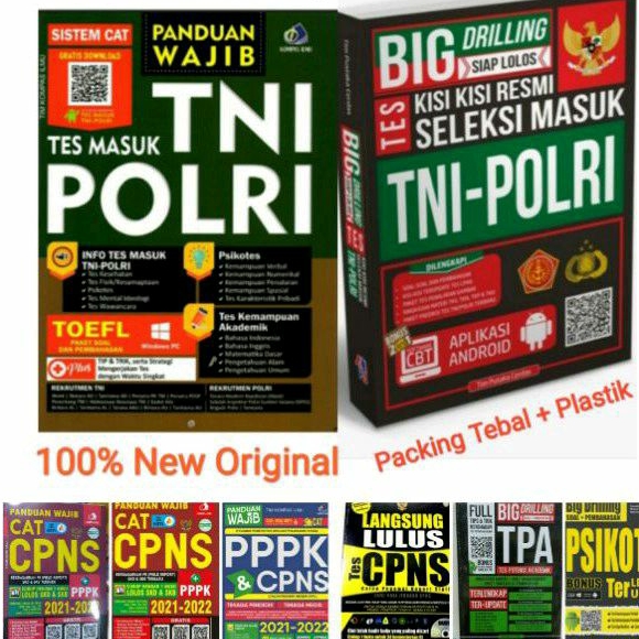 Jual Buku Best Drilling Psikotes Tes Akademik Tni Polri Shopee