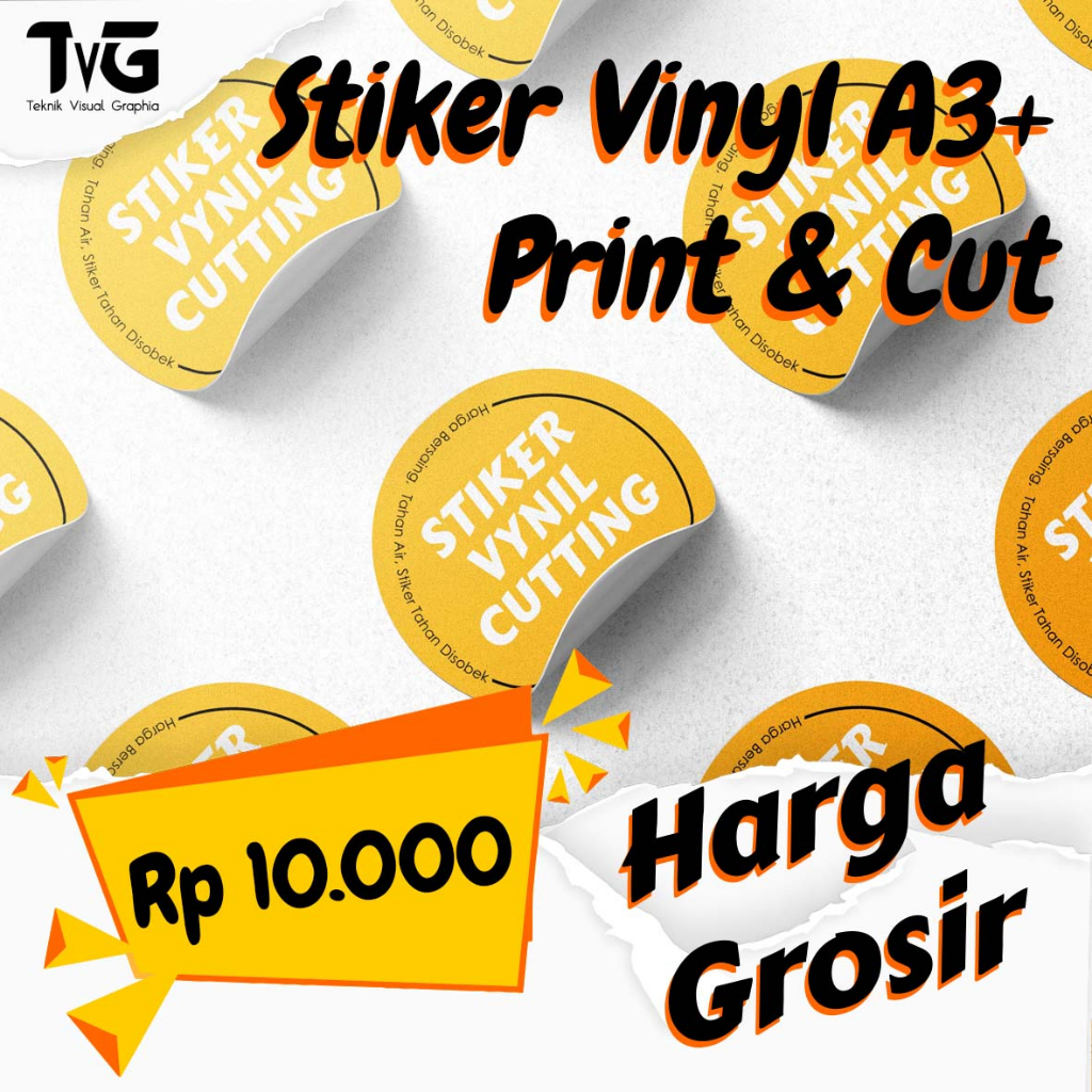 Jual Grosir Cetak Cuting Stiker Vinyl A Label Kemasan Produk