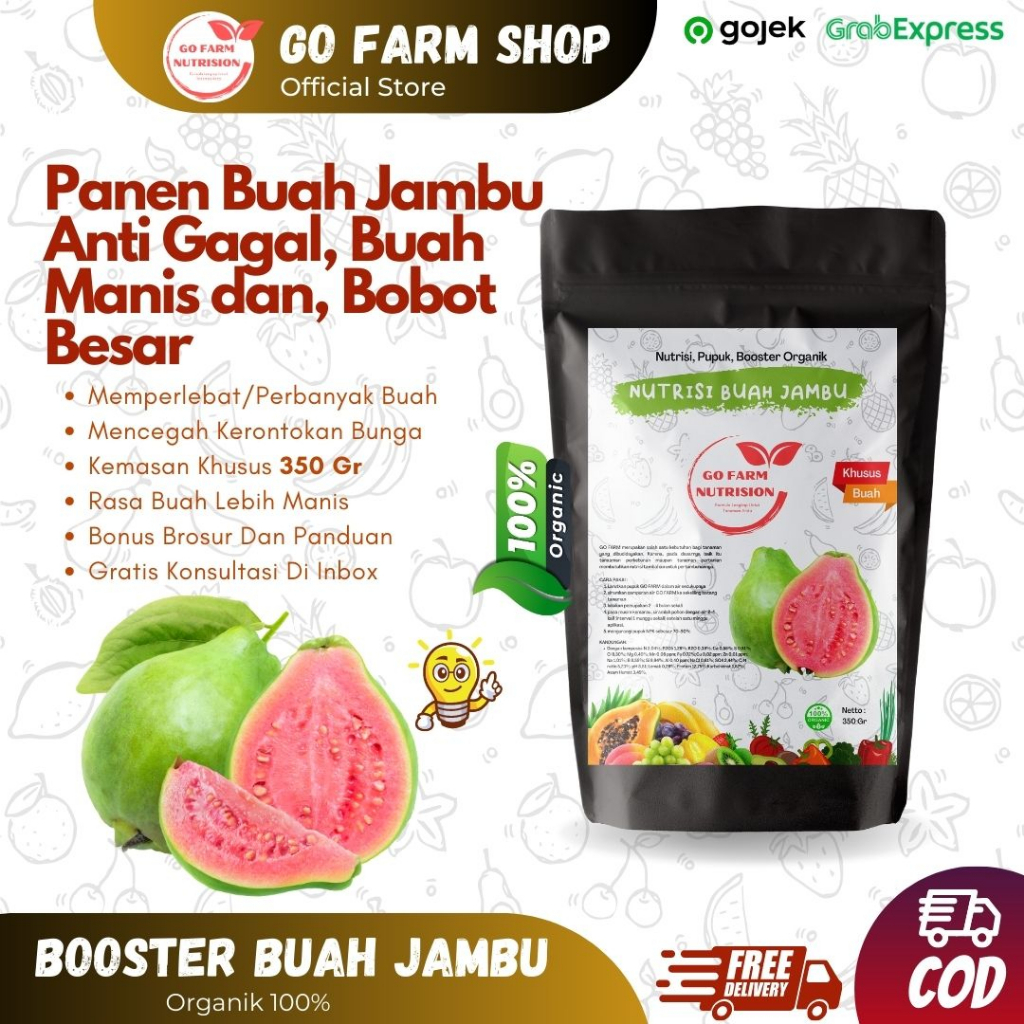 Jual Pupuk Organik Pelebat Buah Jambu Booster Buah Jambu Nutrisi Buah