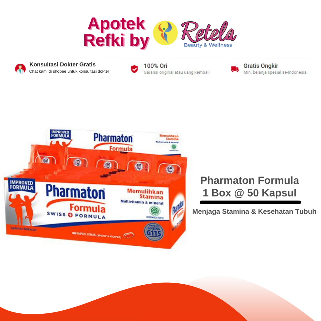 Jual Pharmaton Formula Box Kapsul Menjaga Stamina Kesehatan