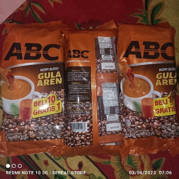 Jual Kopi Abc Susu Gula Aren Bag Isi X Gr Shopee Indonesia