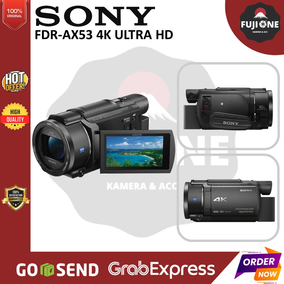 Jual Sony FDR AX53 4K Ultra HD Handycam Camcorder Shopee Indonesia