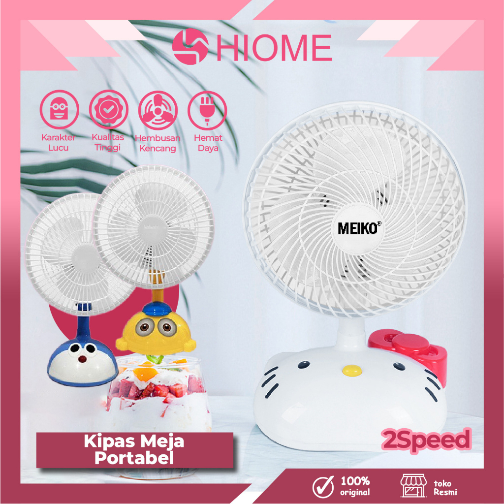 Jual HIOME Kipas Angin Karakter 8Inch Kipas Meja Listrik Table Fan