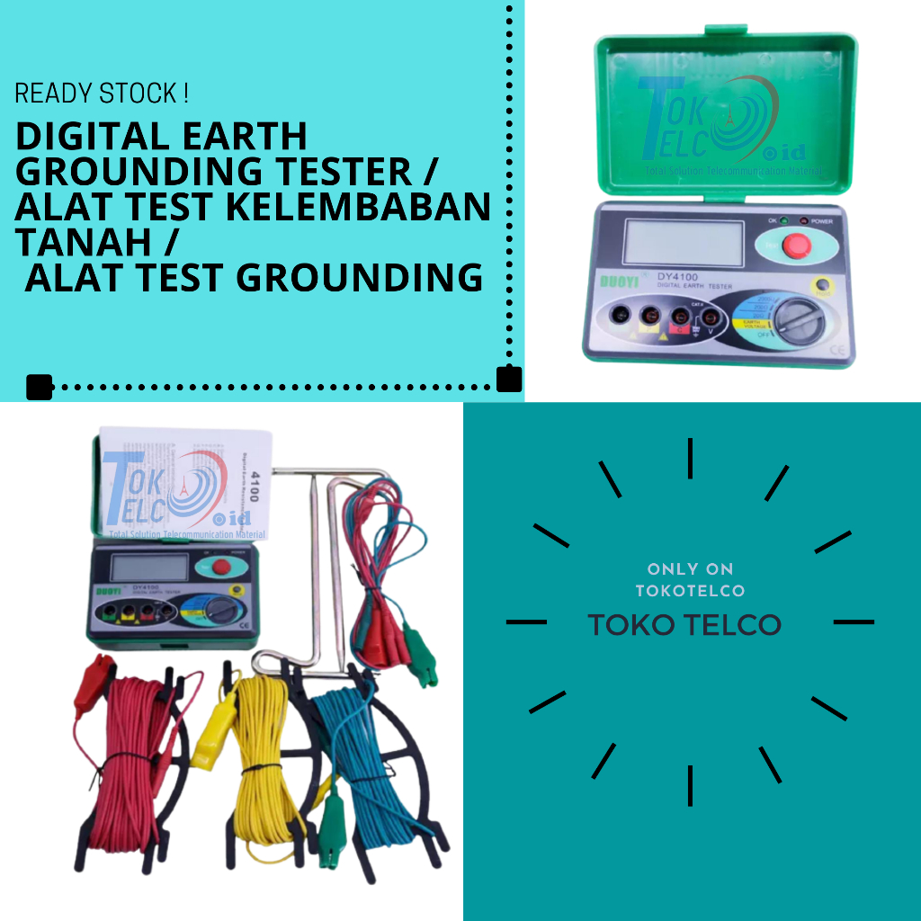 Jual Digital Earth Grounding Tester Alat Test Kelembaban Tanah Alat