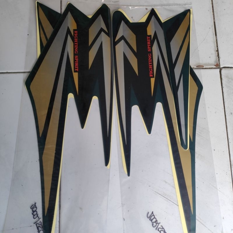 Jual Striping Sticker Lis Standar Yamaha Rx King 2002 Hitam Ungu