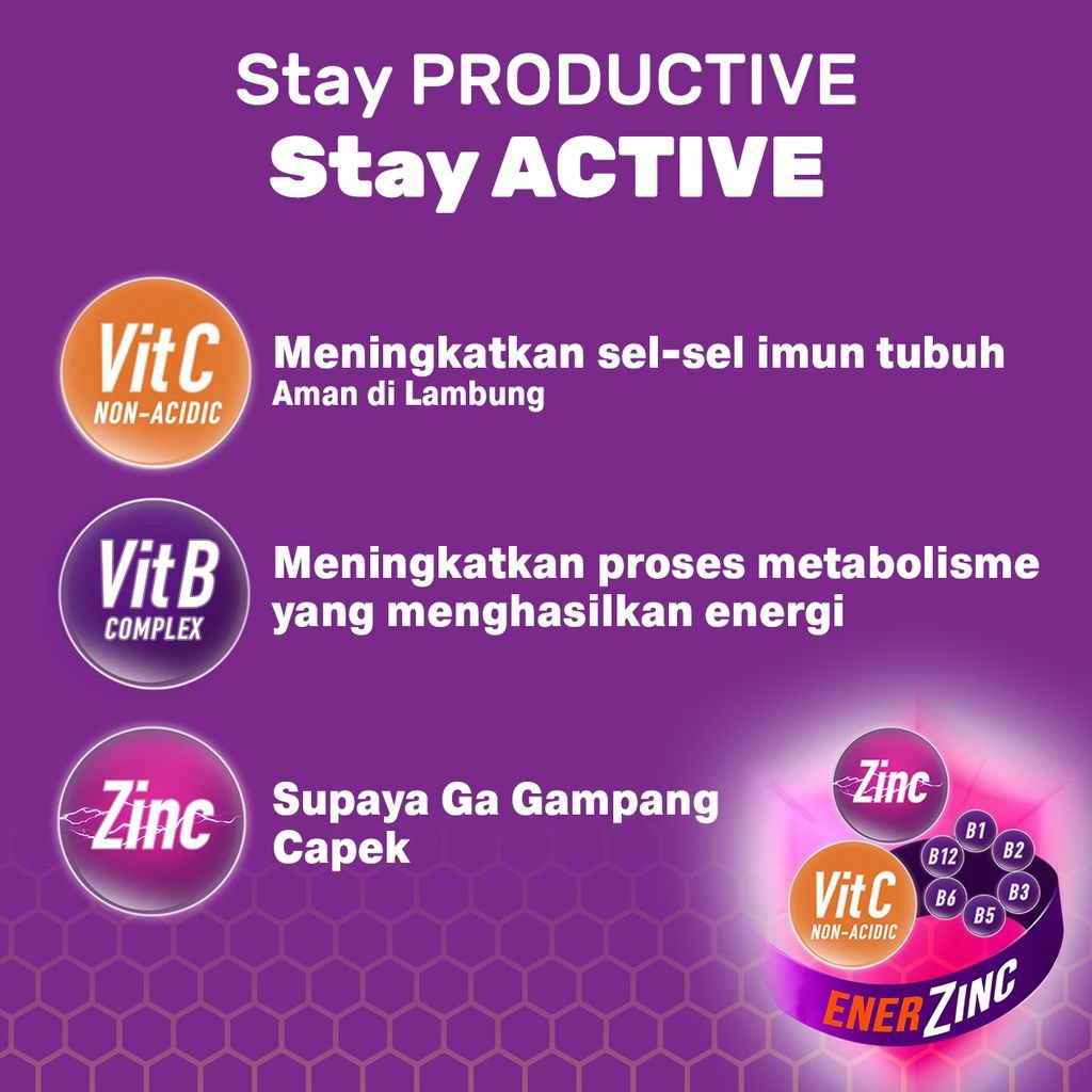 Jual Enervon Active Vitamin C Dan B Complex Isi 30 Tablet 1 Botol X 30