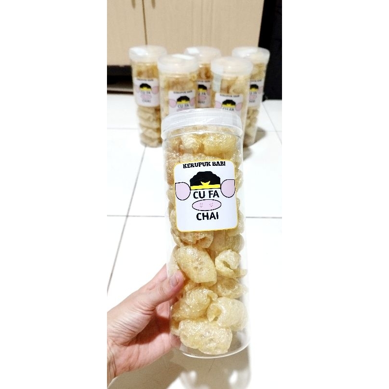 Jual Kerubi Kerupuk Kulit Samcan Babi Cu Fa Chai Shopee Indonesia