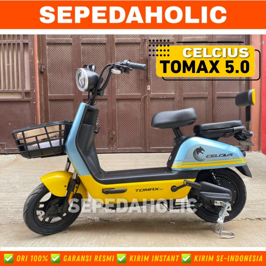 Jual Sepeda Listrik CELCIUS TOMAX 5 0 NEW Electric E Bike 500 Watt