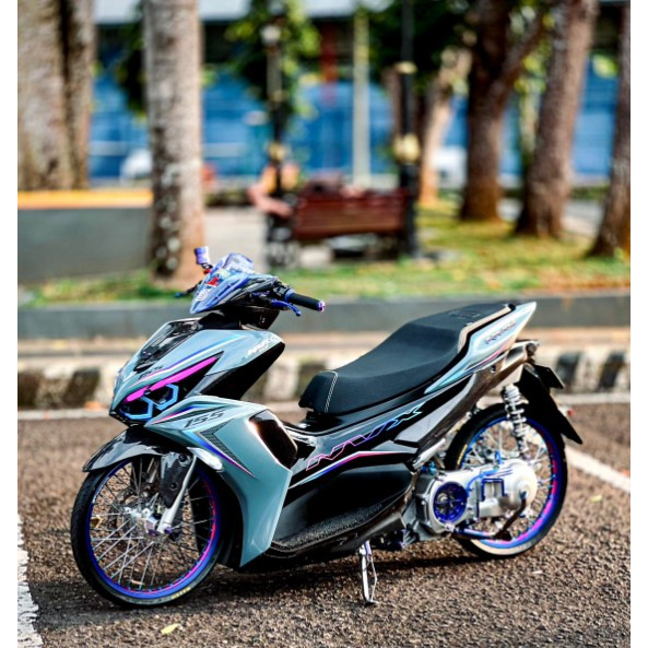 Jual STRIPING TRANSPARAN AEROX ALL NEW CONNECTED 155 FYP COSTUME