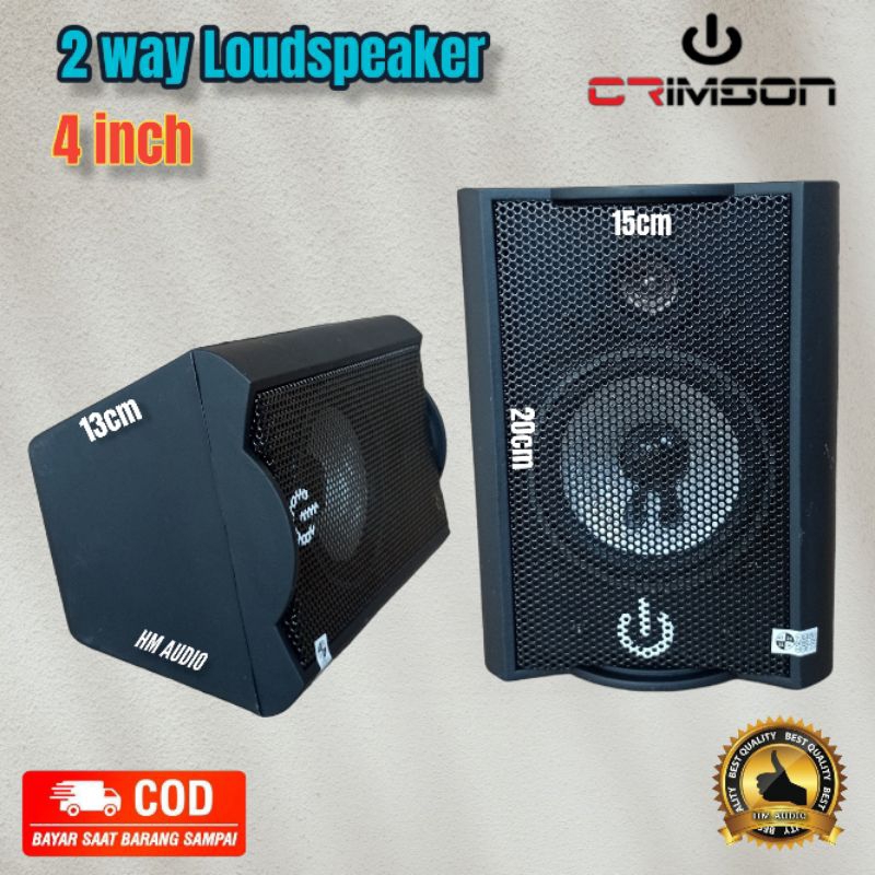 Jual Speaker 4 Inch Pasif 2 Way Crimson Original CR 402 Shopee Indonesia