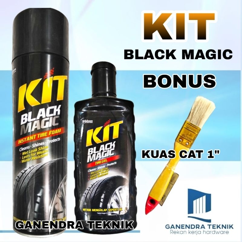 Jual Kit Black Magic Tire Gel Spray Ml Semir Ban Penghitam