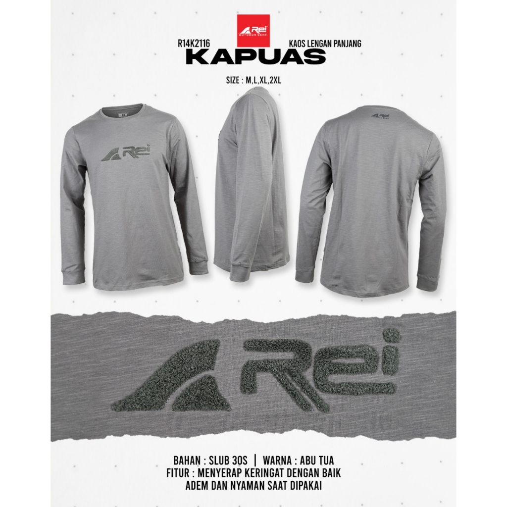 Jual Kaos Pria Lengan Panjang Kapuas Arei Outdoorgear Shopee Indonesia