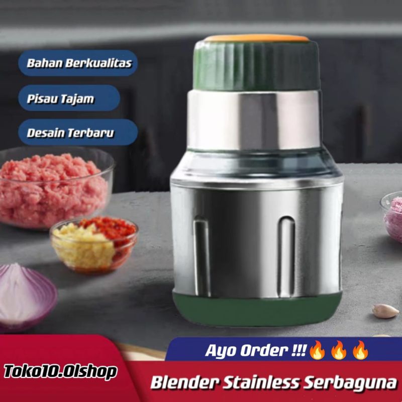 Jual Chopper Blender Elektrik Stainless Steel Penggiling Bumbu Dan